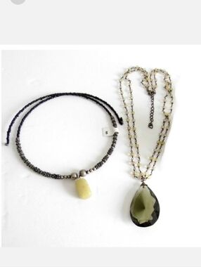 2 pc LOT Necklace Drop + Choker